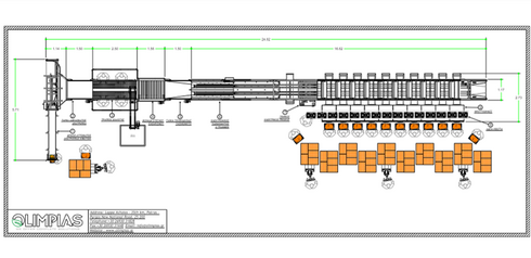 Second hand sorting – sizing line for fruits with 2-line electronic classifier